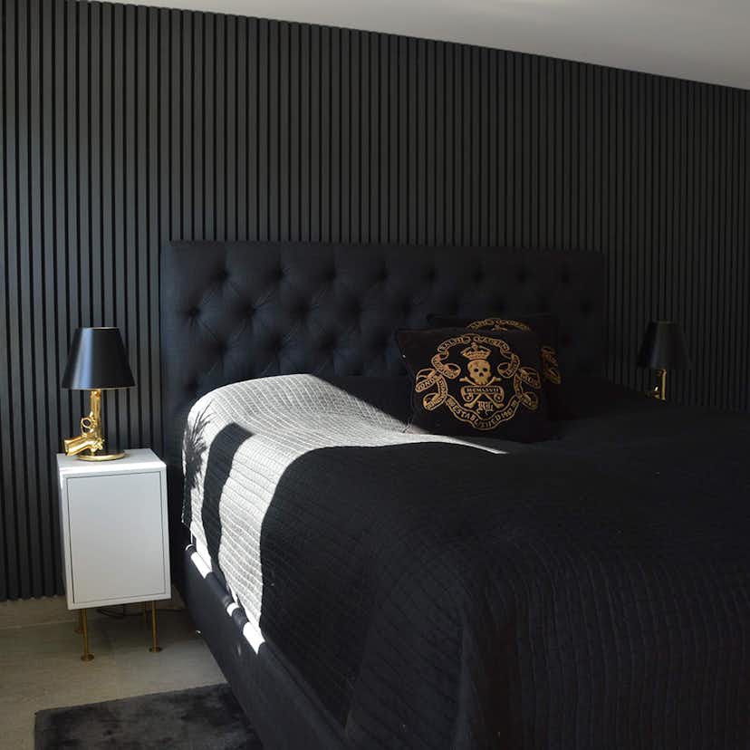 Akustikpanel Wood on wall Ek Grålackad