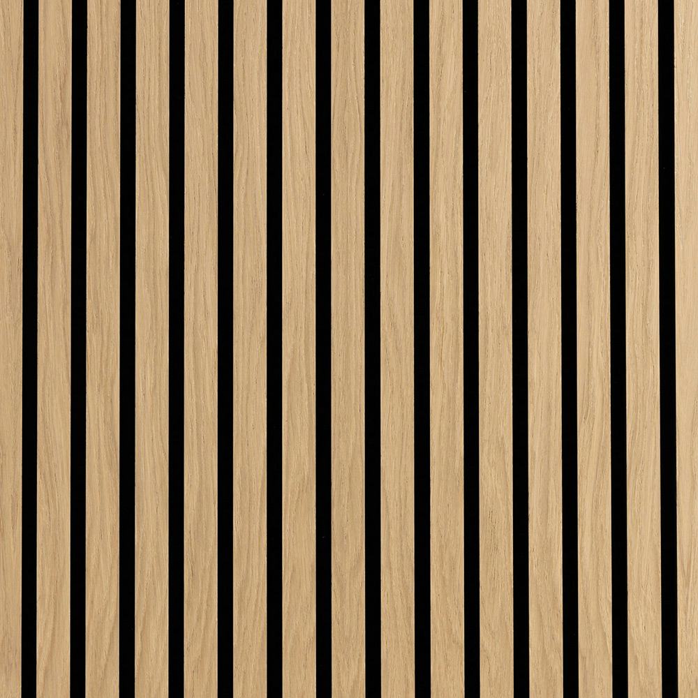 Akustikpanel Wood on wall Ek Ljuslackad