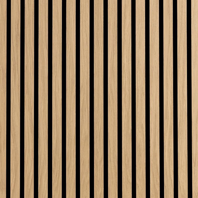 Akustikpanel Wood on wall Ek Ljuslackad