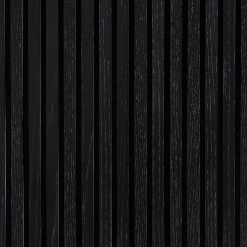 Akustikpanel Wood on wall Ek Svartlackad