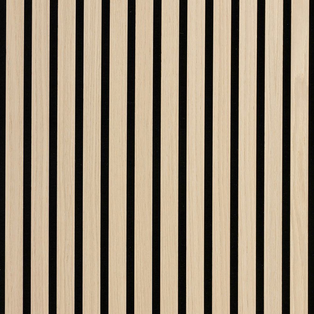 Akustikpanel Wood on wall Ek Vitlackad