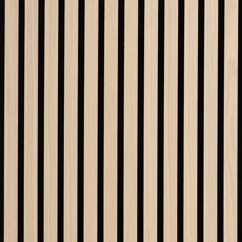 Akustikpanel Wood on wall Ek Vitlackad