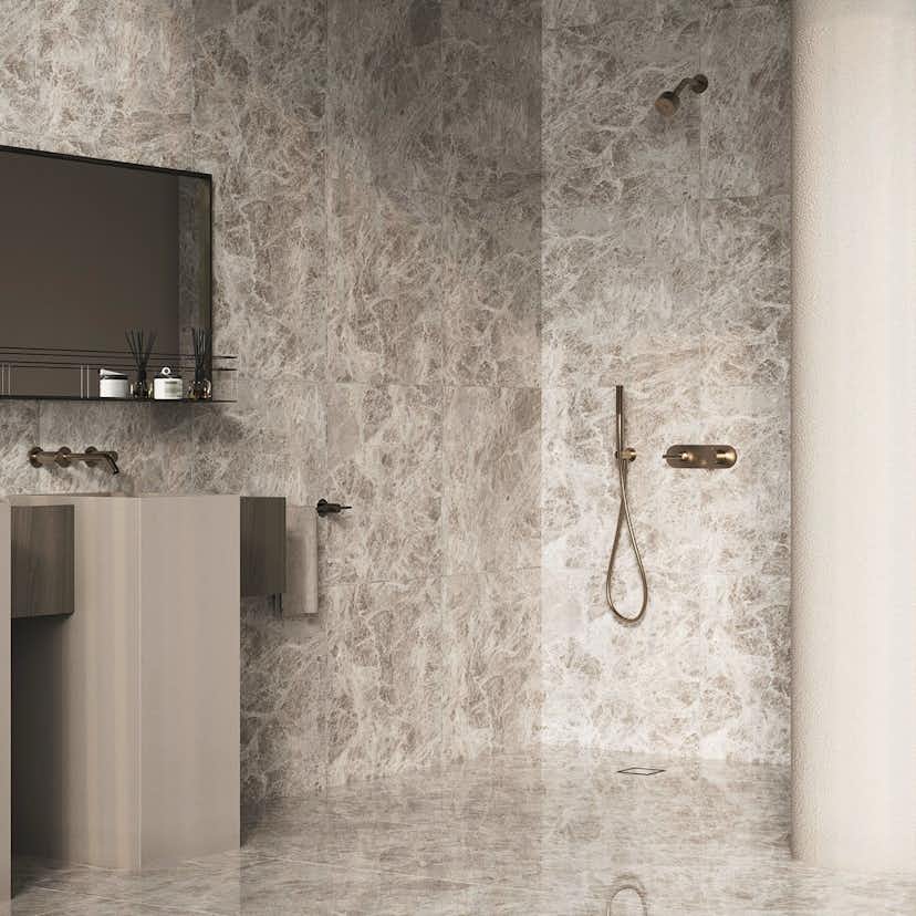 Klinker Emperador Light Grey Marmor Blank 60x60 cm