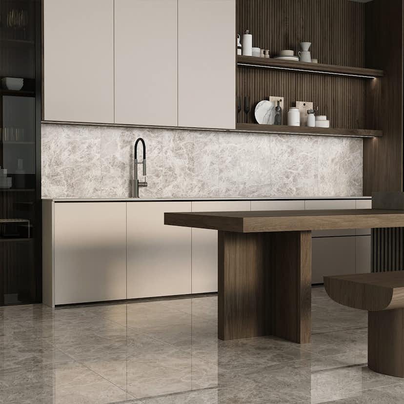 Klinker Emperador Light Grey Marmor Blank 60x60 cm