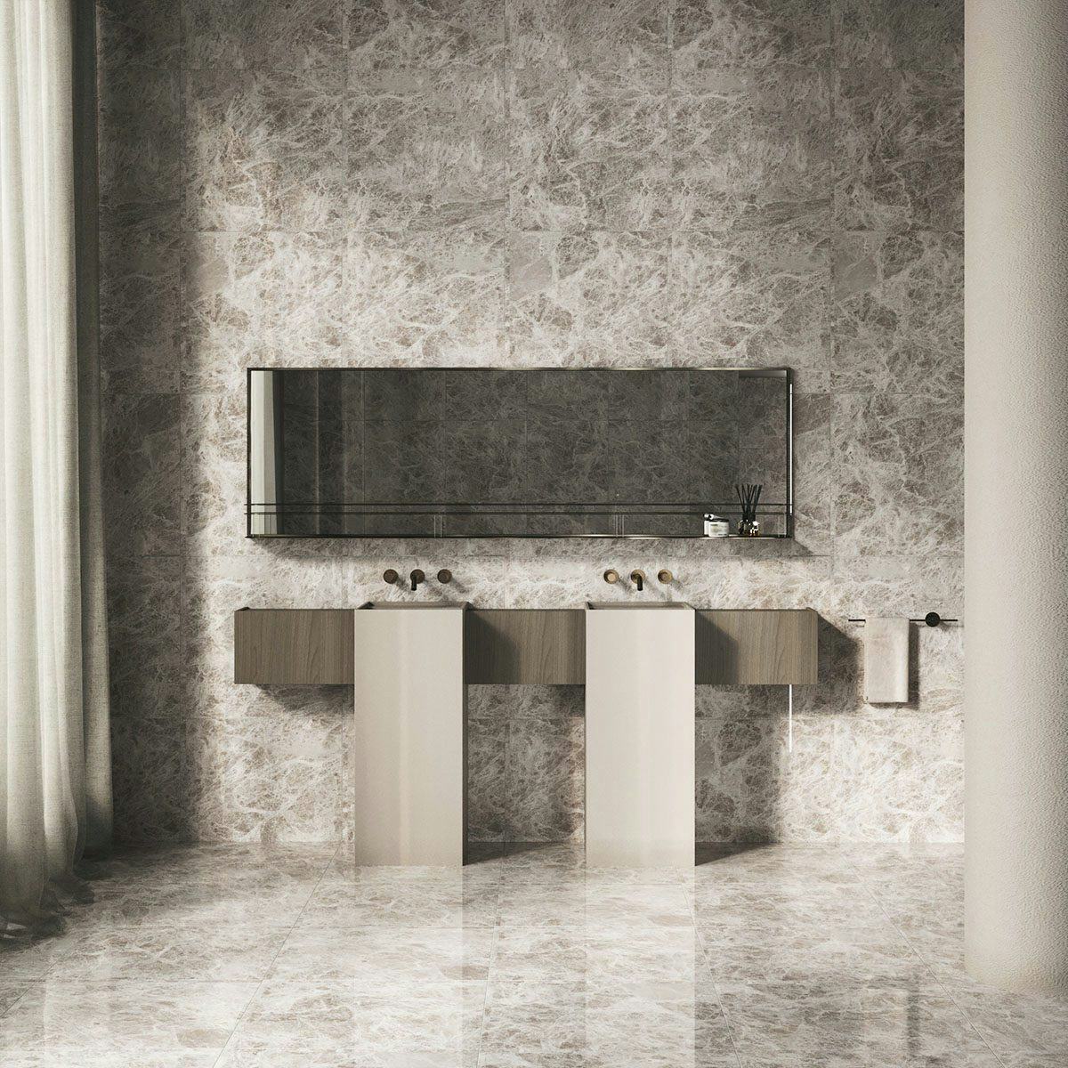 Klinker Emperador Light Grey Marmor Blank 60x60 cm