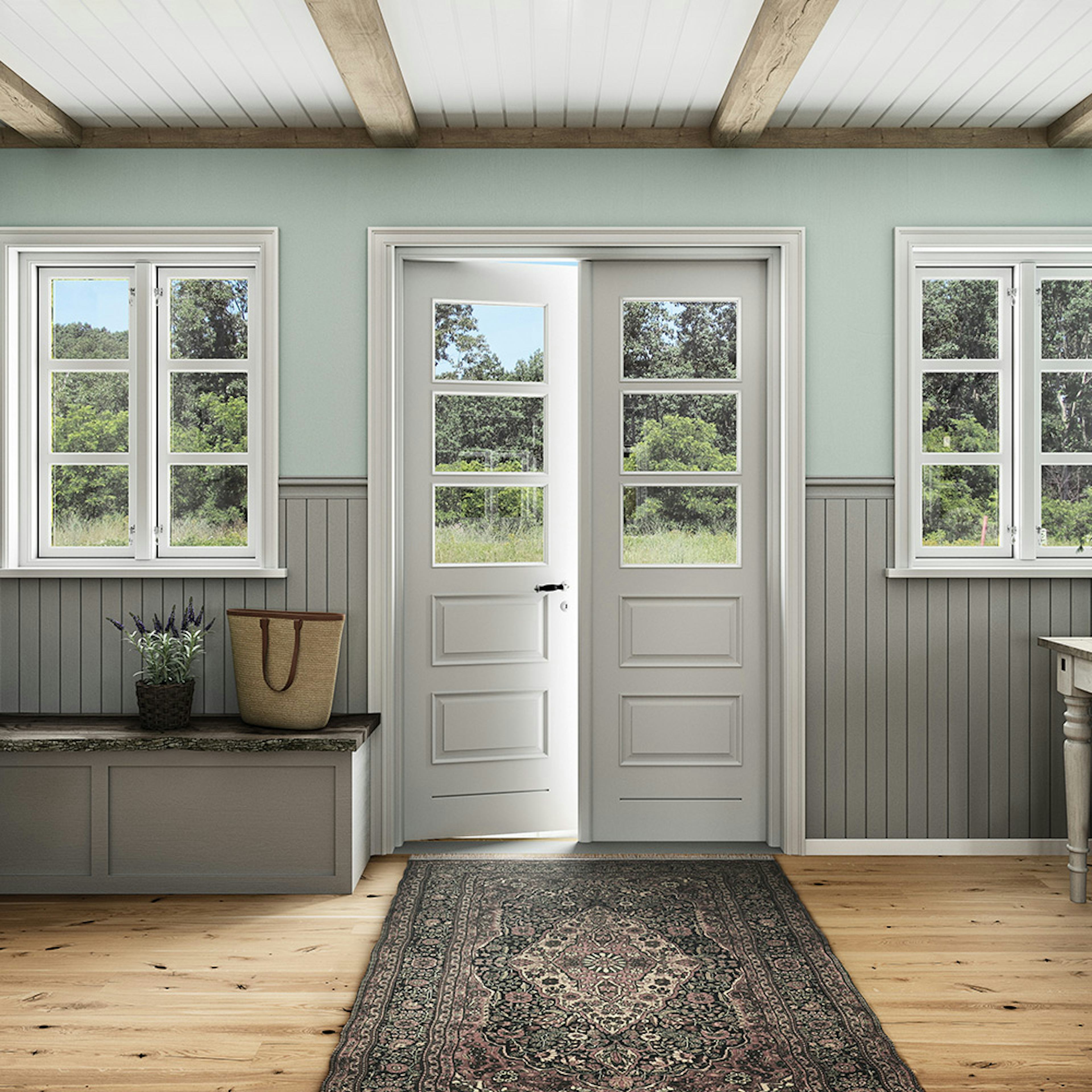 Parkettgolv Boen Ek Espressivo 1-Stav Vit