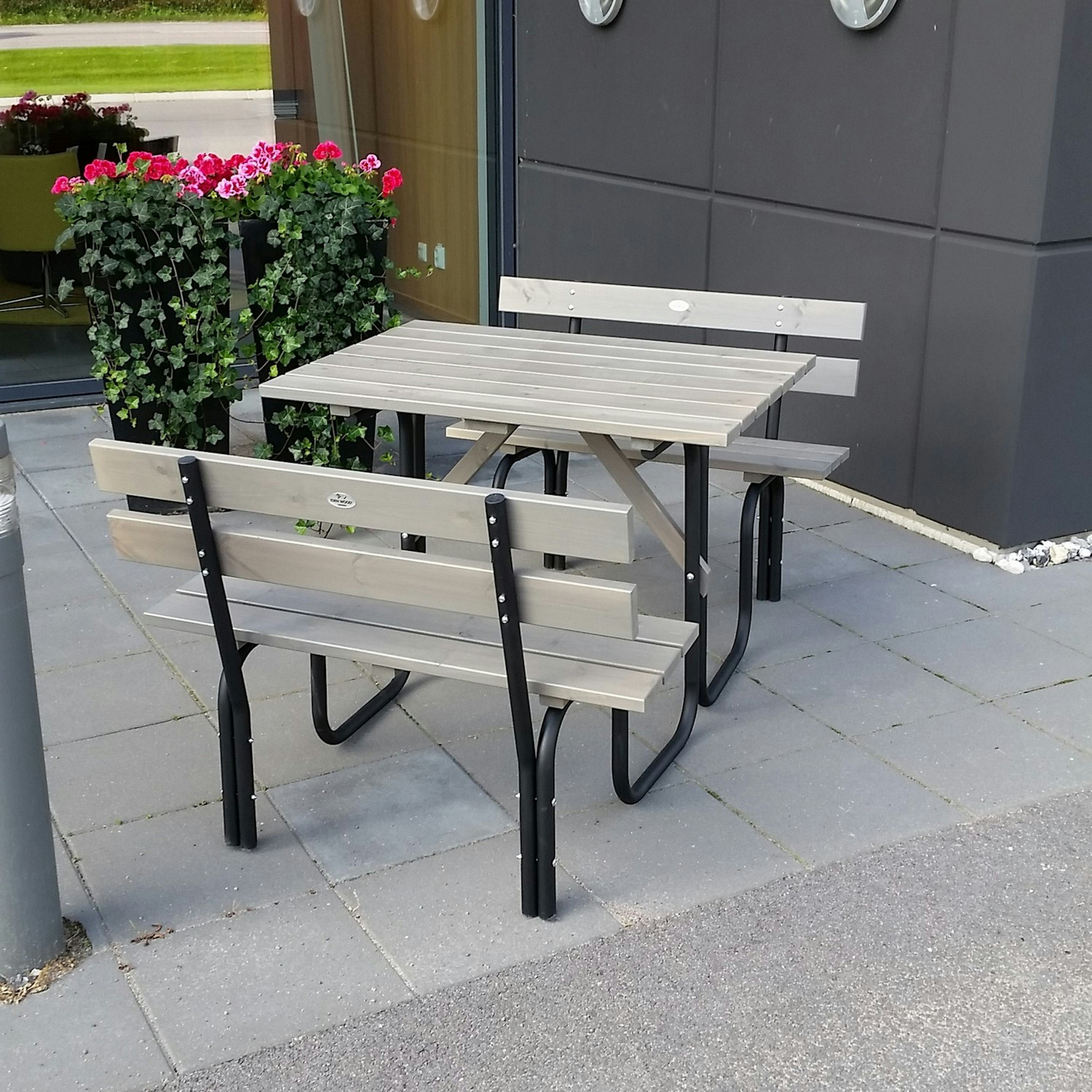 Bänkbord Utomhus Eden Wood Stålpicknick 100