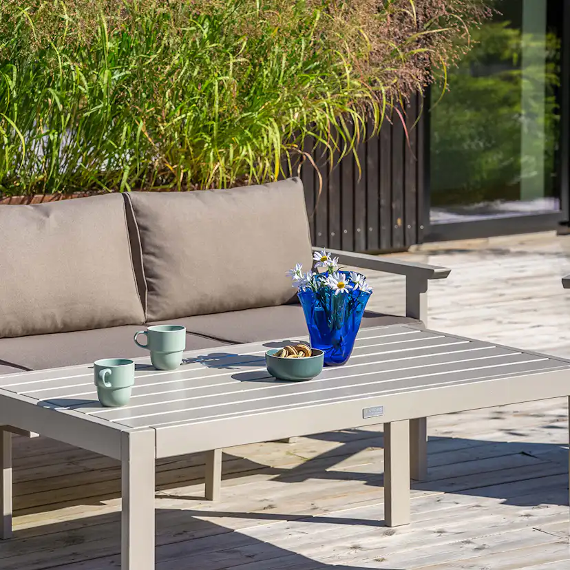 Loungegrupp Utomhus Eden Wood Ransvik inkl Dynor Greige Svensk Norrlandsfuru FSC