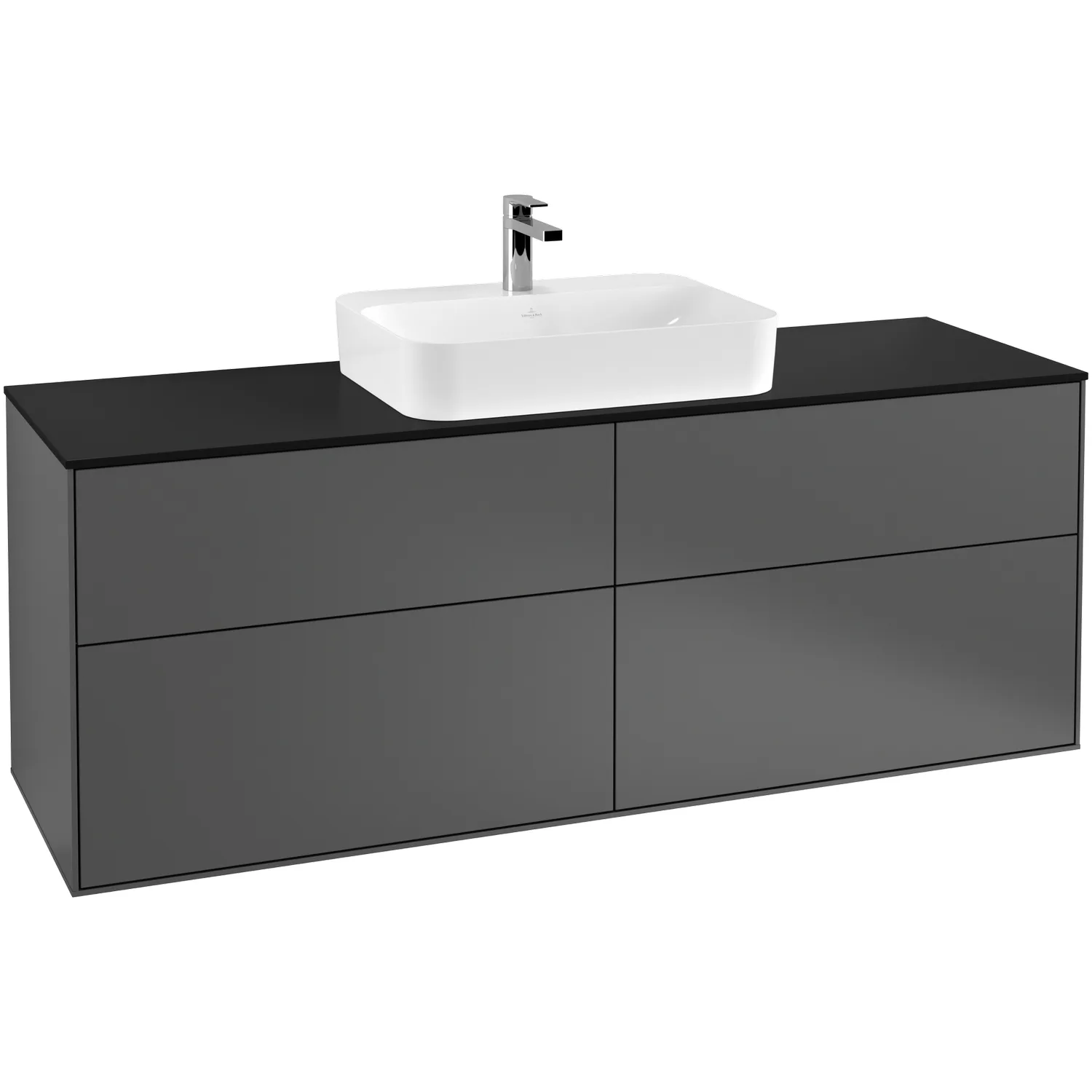 Tvättställsskåp Villeroy & Boch Finion med 4 Lådor och Bänkskiva för Ytmonterat Tvättställ