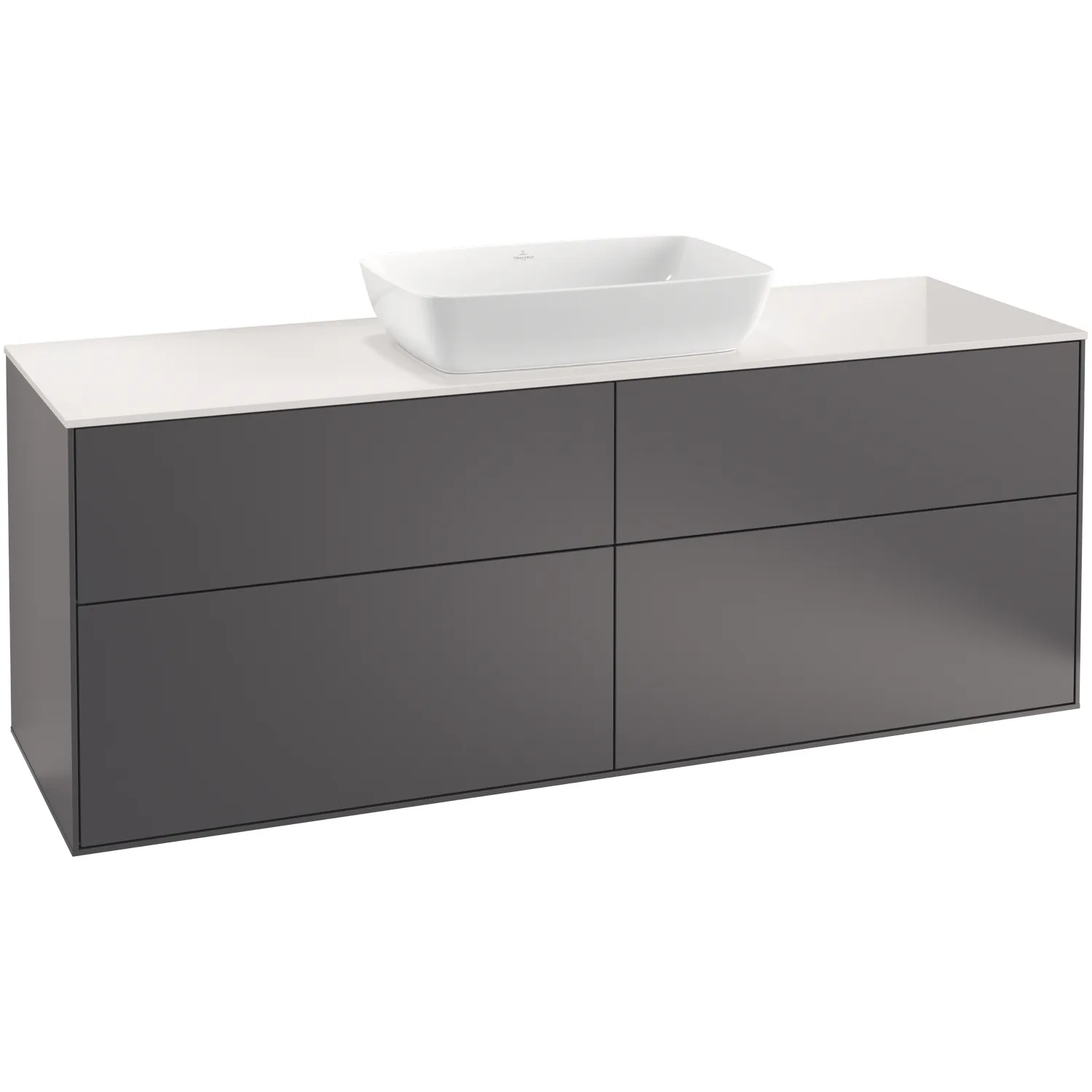 Tvättställsskåp Villeroy & Boch Finion med 4 Lådor och Bänkskiva för Fristående Tvättställ