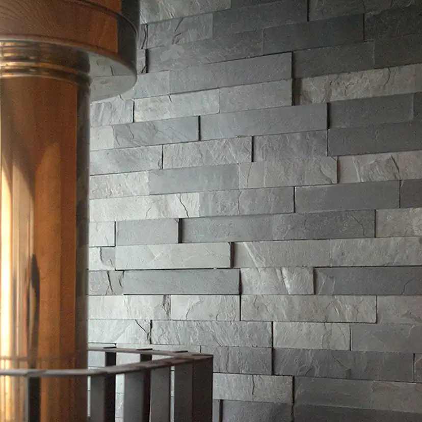 Fasadsten Stencentralen Aqua Black Lerskiffer