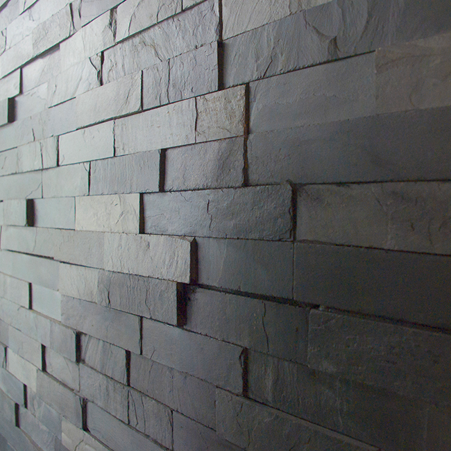 Fasadsten Stencentralen Aqua Black Lerskiffer