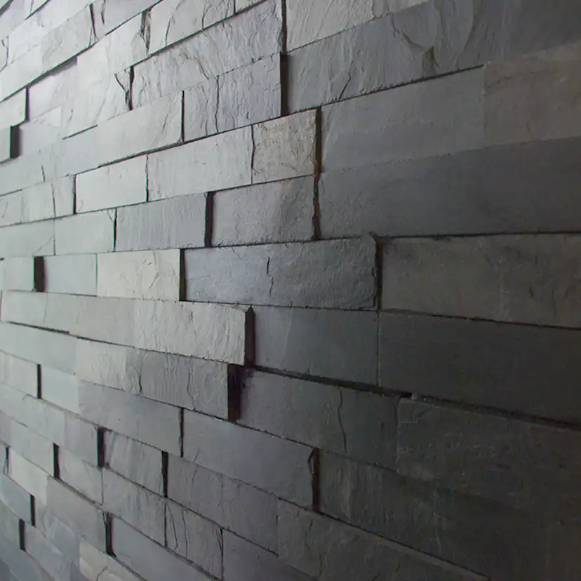 Fasadsten Stencentralen Aqua Black Lerskiffer