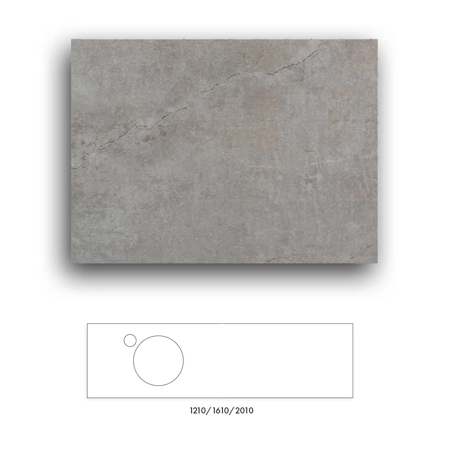 Bänkskiva Macro Design Crown+ Dekton 2010 till Tvättställsskåp Crown