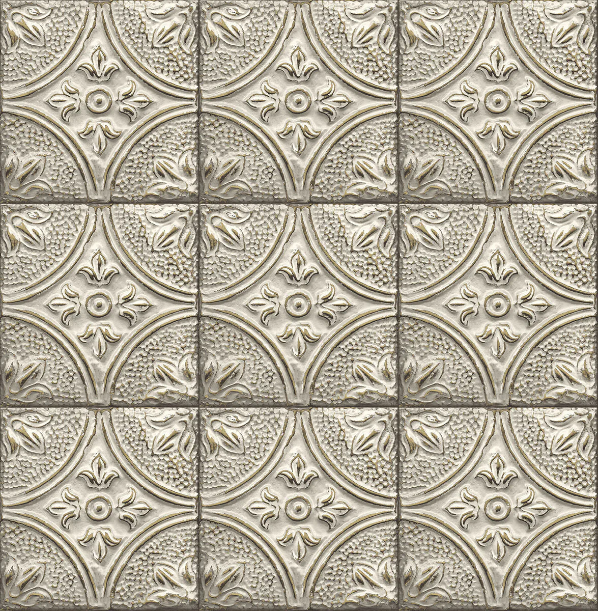 Tapet A Street Prints Tin Tile FD23764