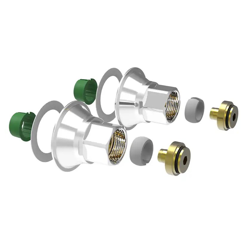 Blandarfäste Vatette Väggenomföringssystem V6 160 cc