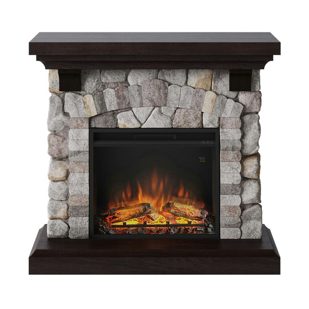 Elektrisk Kamin Tagu Reino Rock Grå Skorstensfri Elkamin 1500W