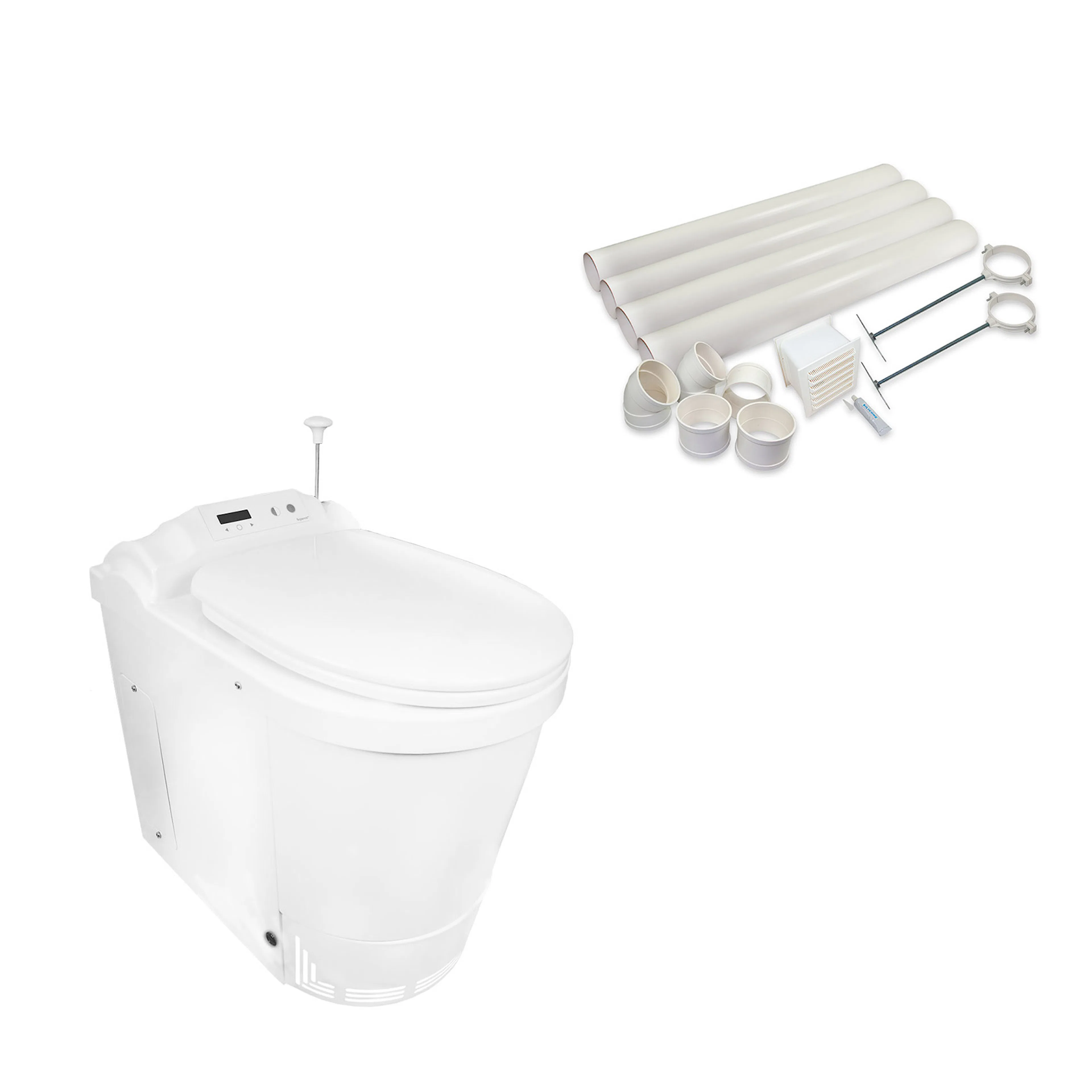 Förbränningstoalett Separett Family II med Ventilationspaket