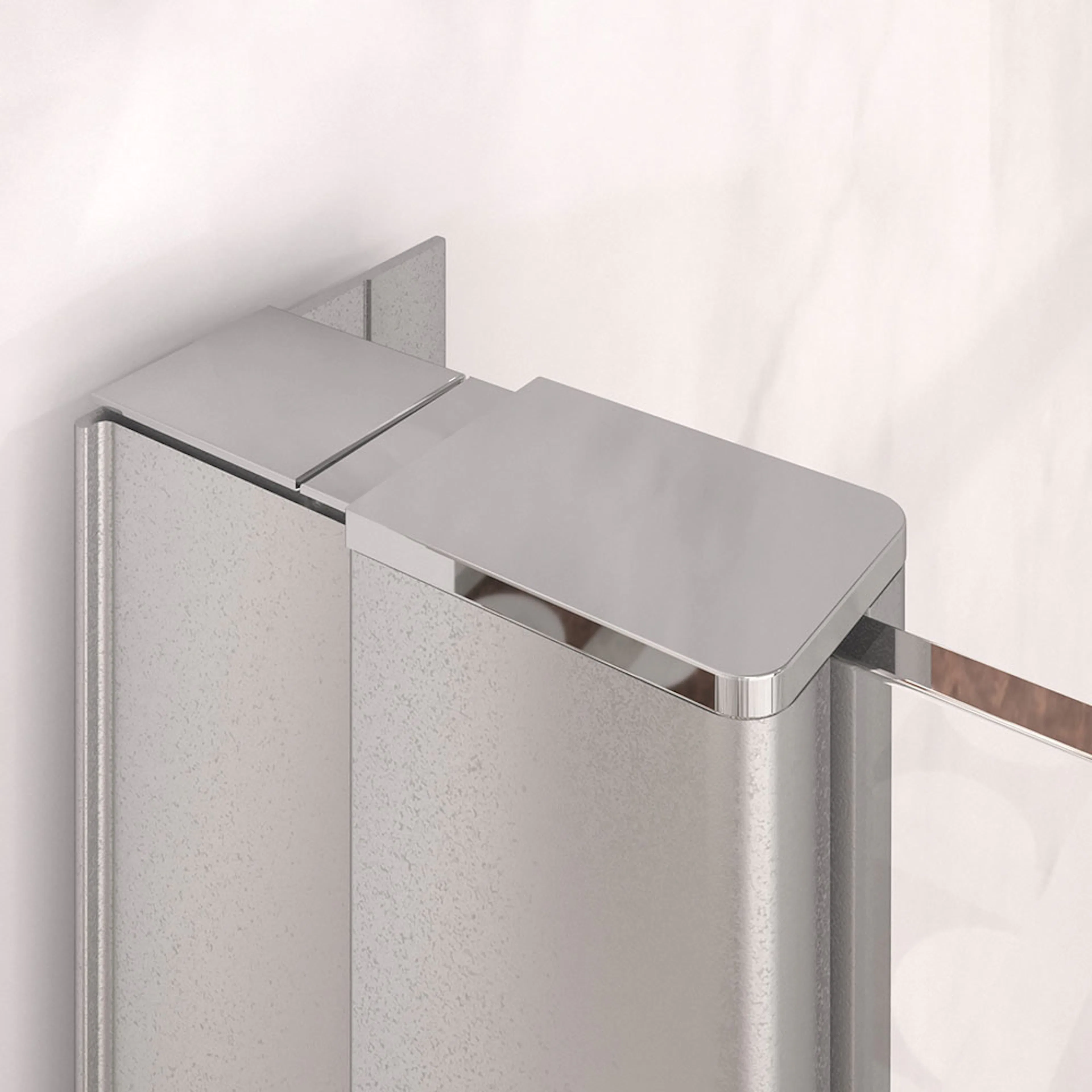 Distansprofil Hietakari för Duschvägg Forma Fast Anodiserad Grå