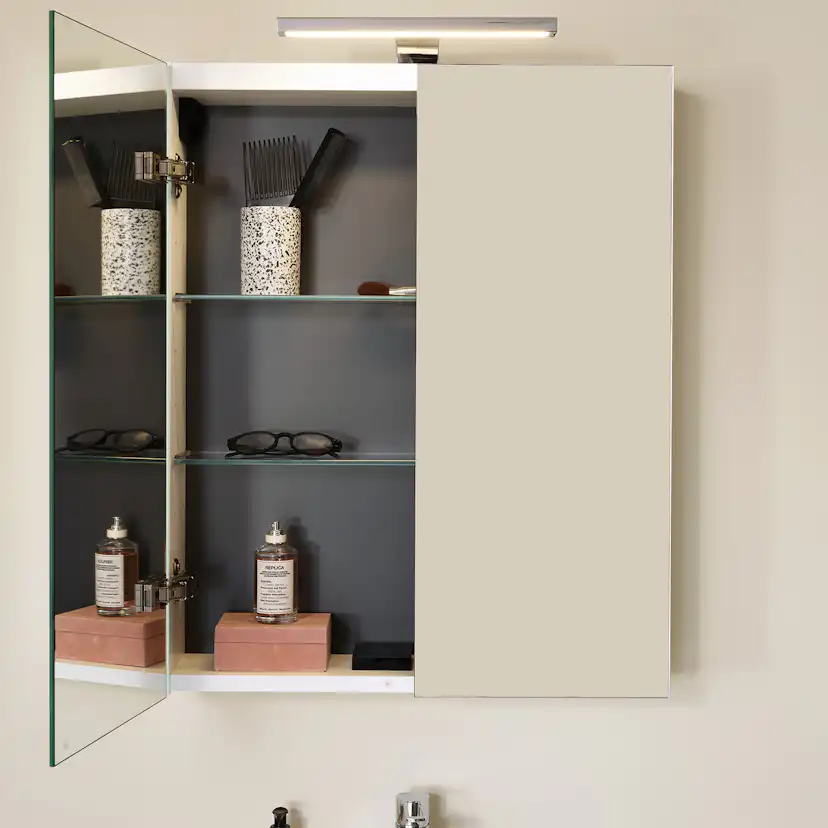 Möbelpaket Vedum Free 615 Compact Maja med Tvättställ och Spegelskåp Viken Vit