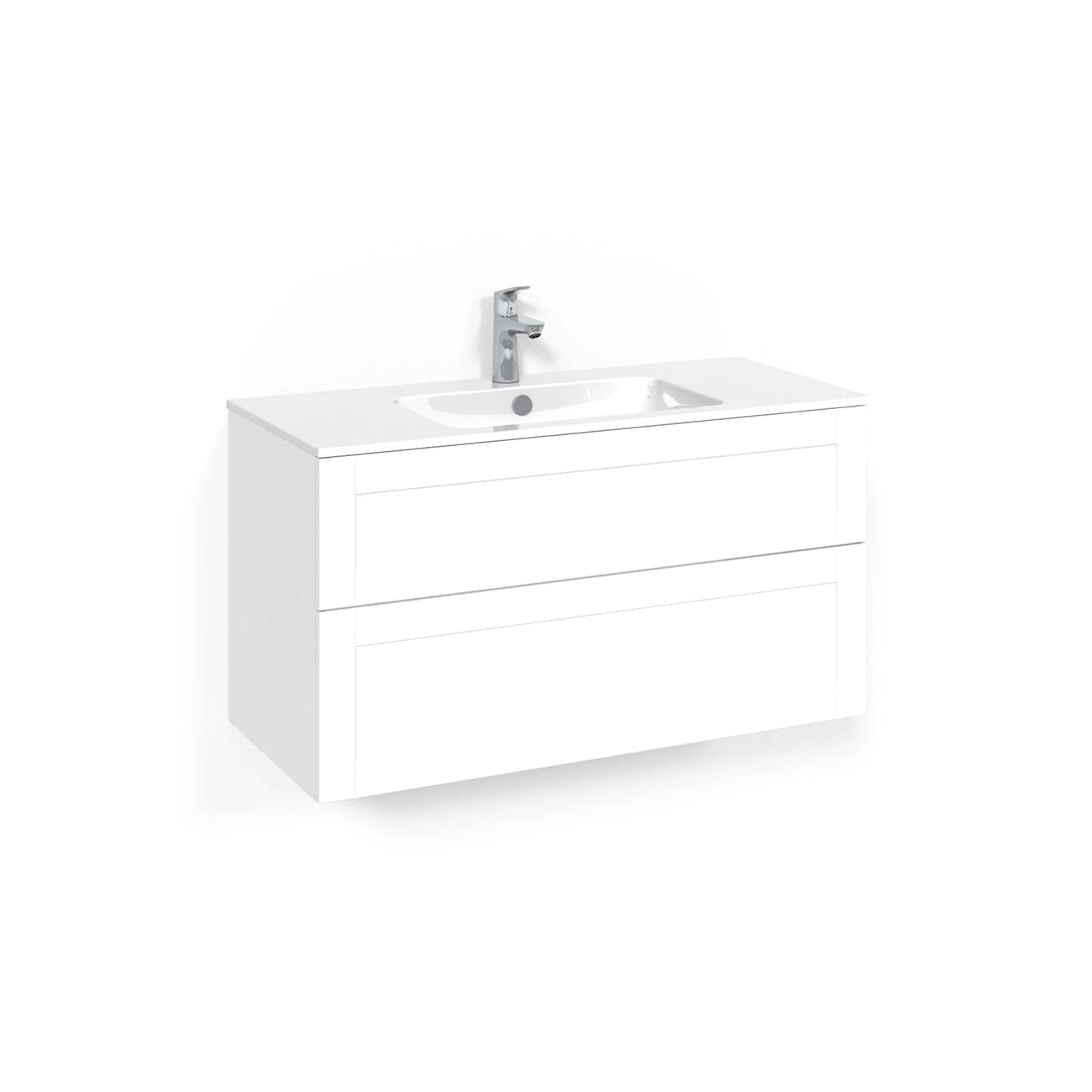 Tvättställsskåp Macro Design Crown Ramlucka Light 14