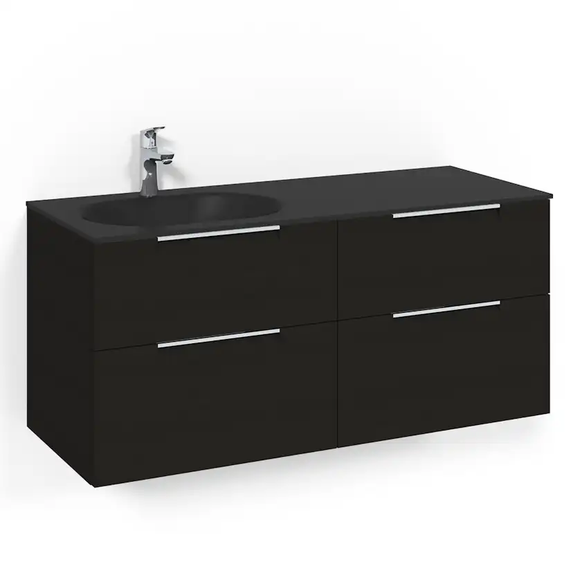 Tvättställsskåp Macro Design Crown Grip Med Glastvättställ