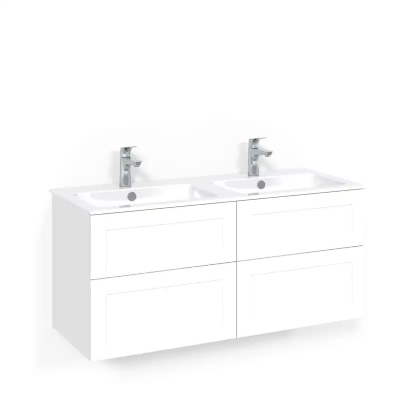 Tvättställsskåp Macro Design Crown Frame med Dubbelt Tvättställ