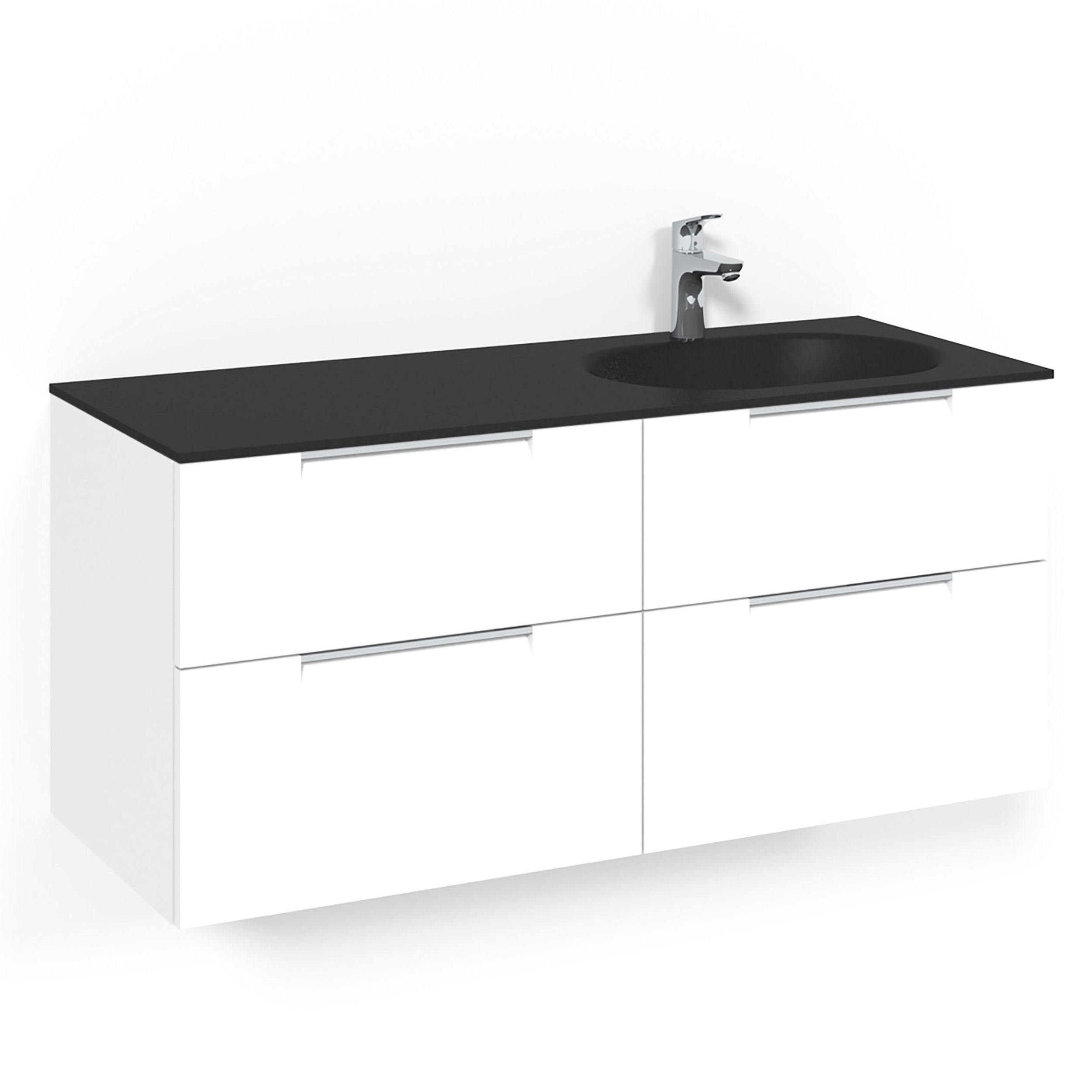 Tvättställsskåp Macro Design Crown Grip Med Glastvättställ