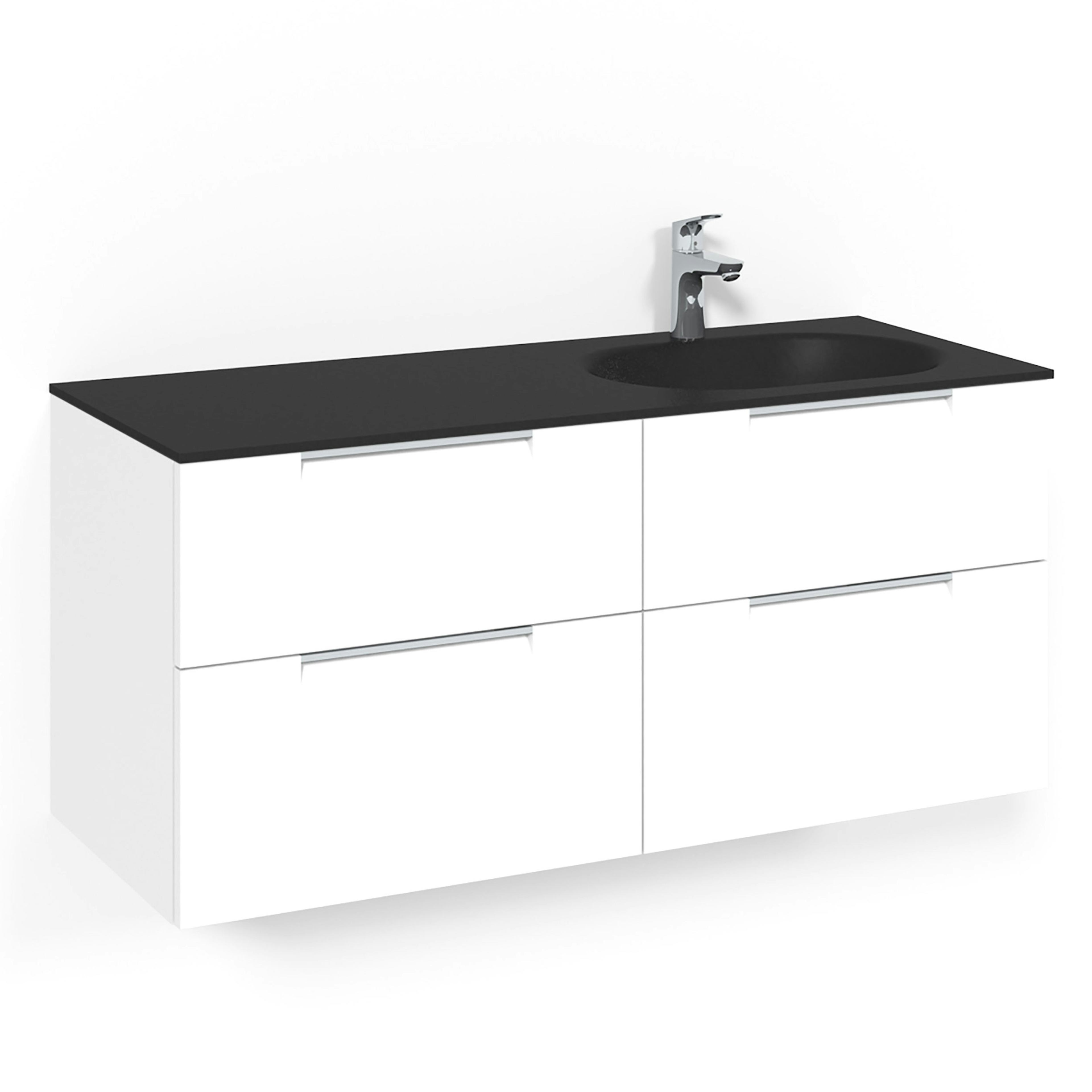 Tvättställsskåp Macro Design Crown Grip Med Glastvättställ