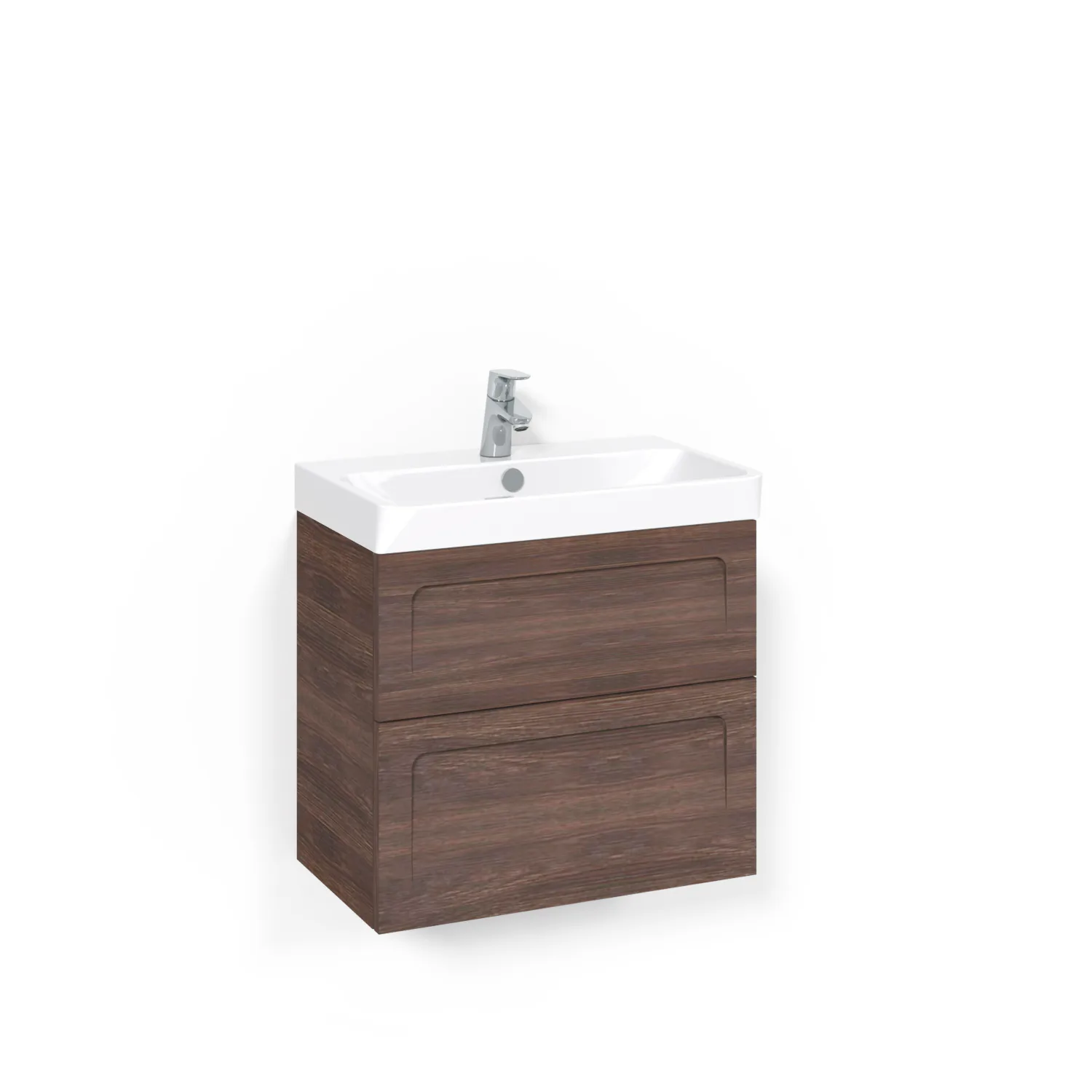 Tvättställsskåp Macro Design Crown Ramlucka Light 70