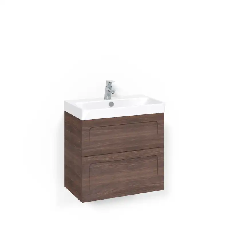 Tvättställsskåp Macro Design Crown Ramlucka Light 70