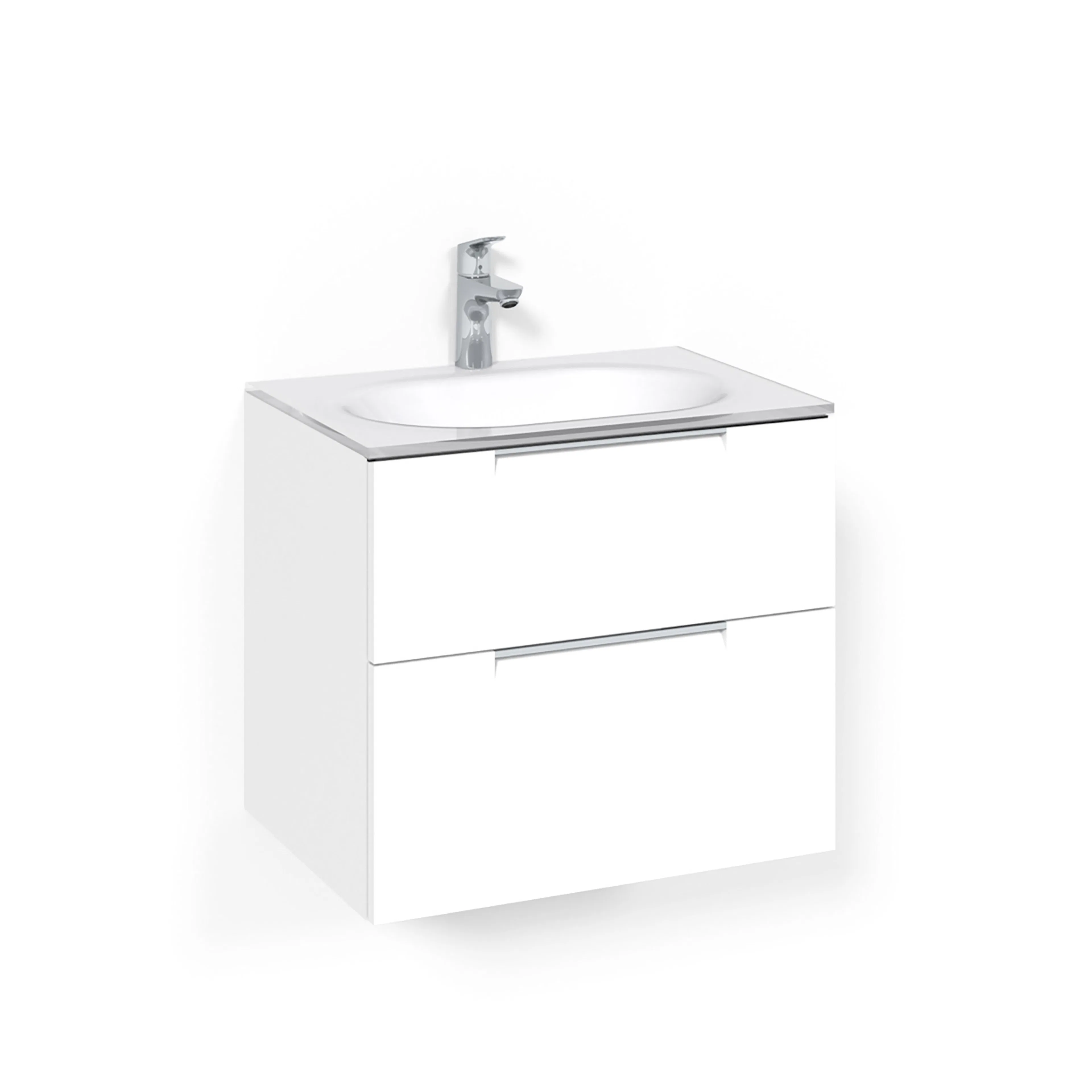 Tvättställsskåp Macro Design Crown Grip Med Glastvättställ