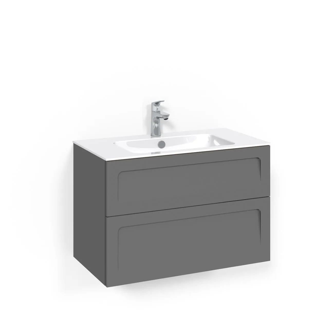 Tvättställsskåp Macro Design Crown Ramlucka Light 8