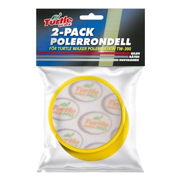 Polerrondell Turtle Wax Gul 100mm 2-pack
