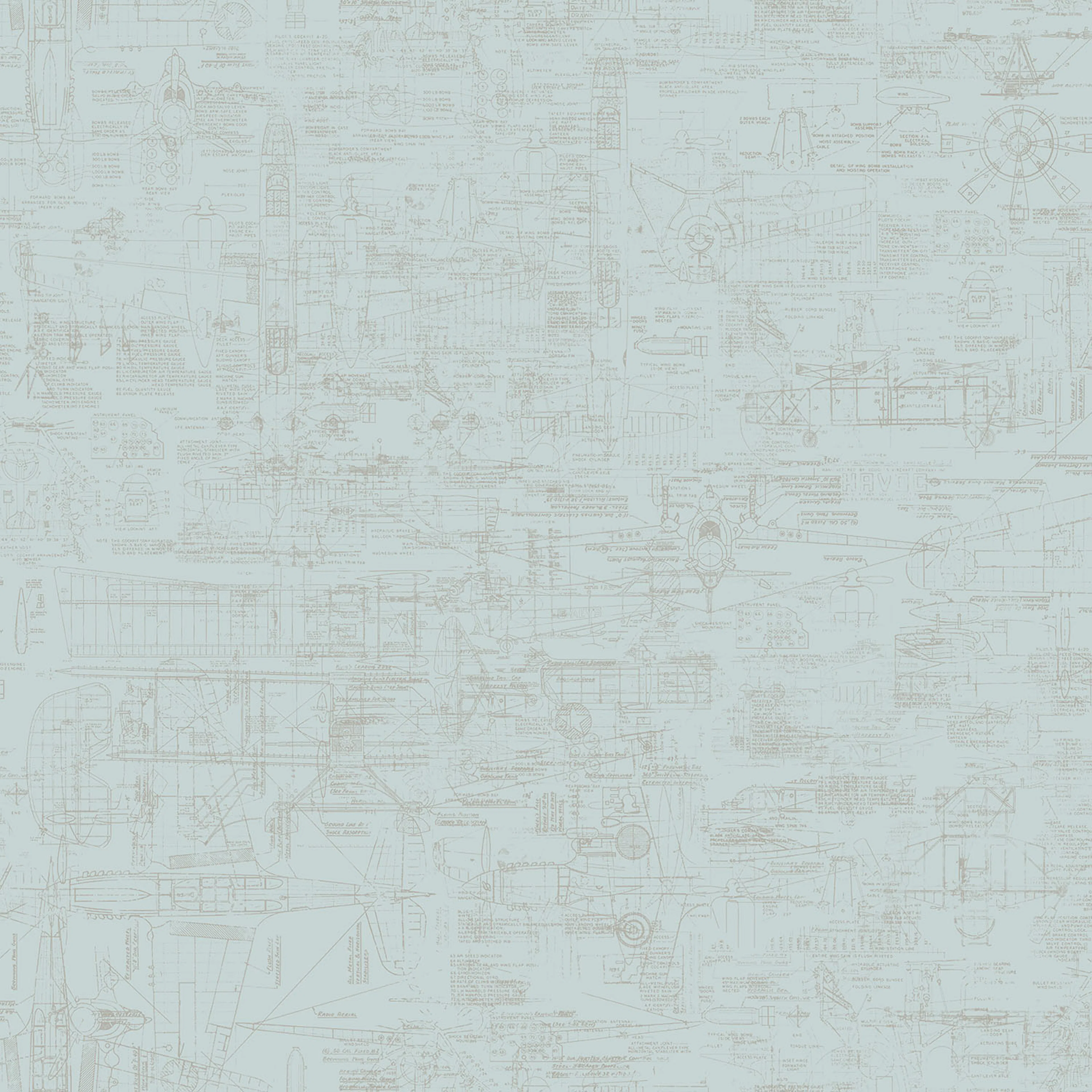 Tapet Galerie Wallcoverings Blueprint G56207