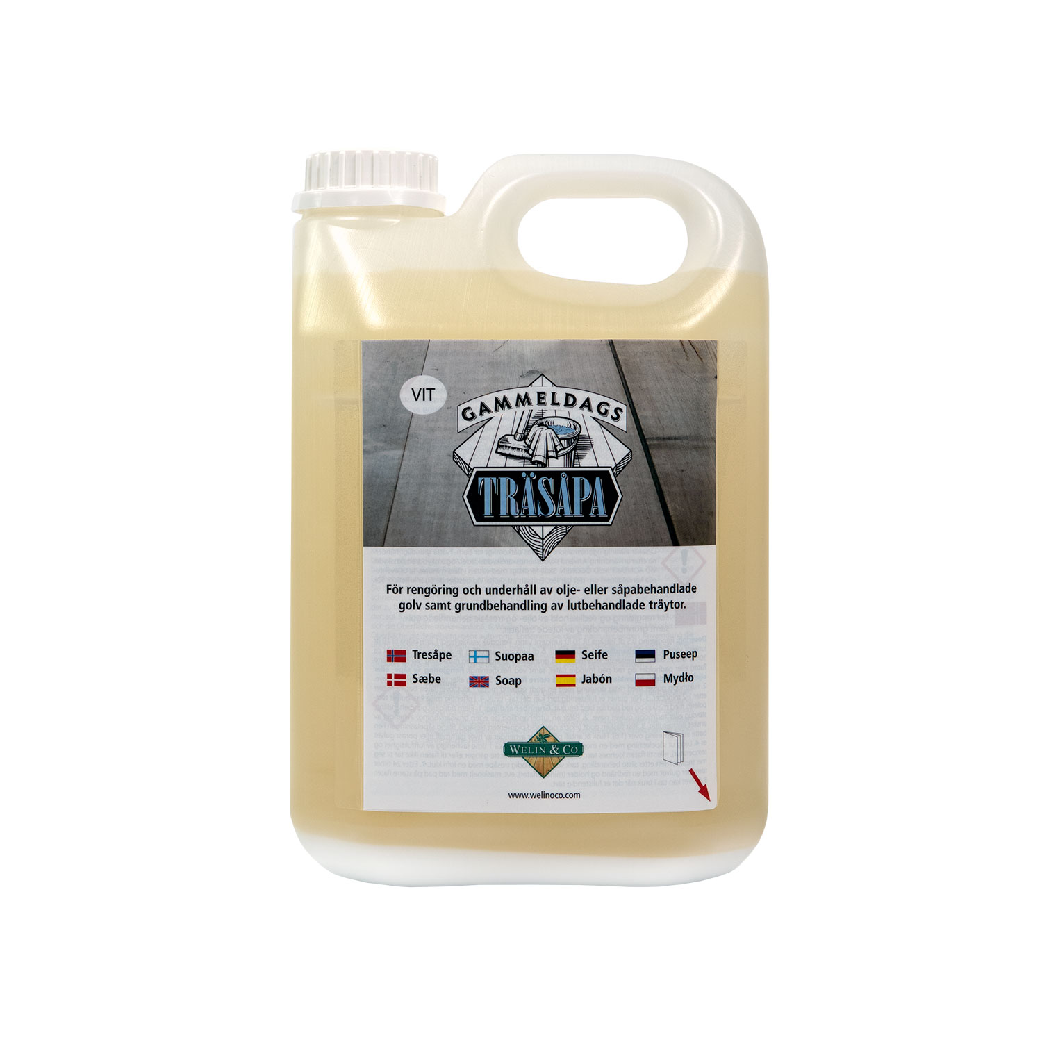 Träsåpa Gammeldags Vit