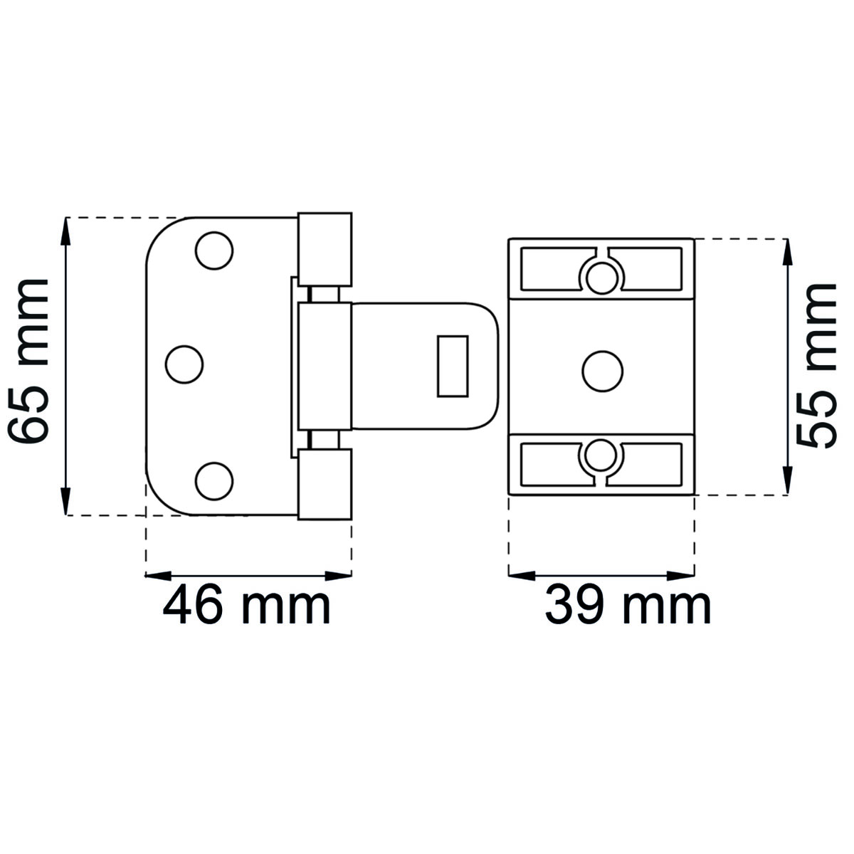 Gångjärn Habo 2465