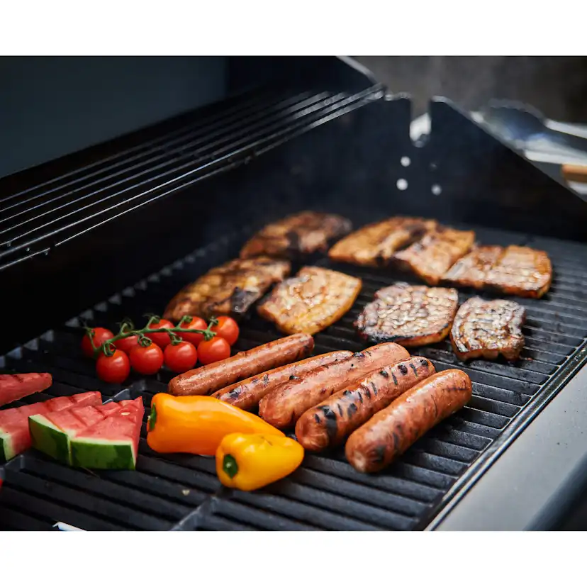 Gasolgrill Sunwind Karn Rostfritt Stål med Gjutgärnsgaller & 4 Brännare