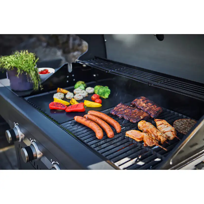 Gasolgrill Sunwind Karn Rostfritt Stål med Gjutgärnsgaller & 4 Brännare