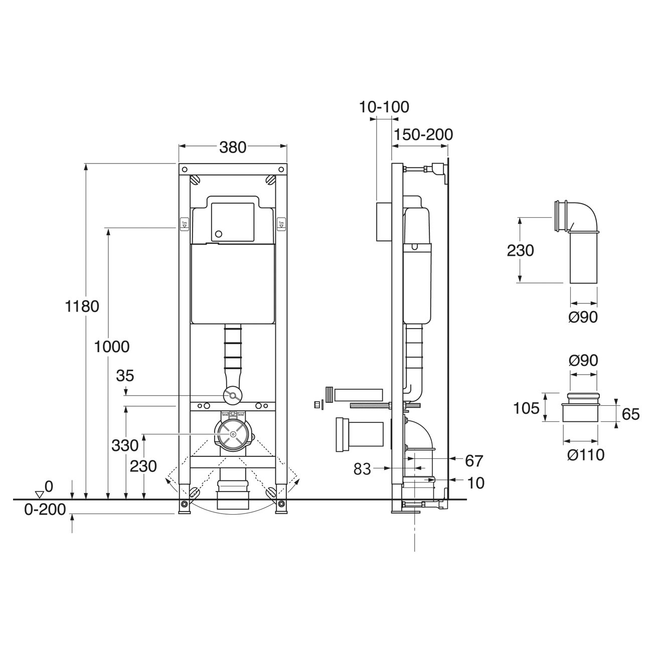Vägghängd Toalettstol Gustavsberg Estetic All In One Komplett