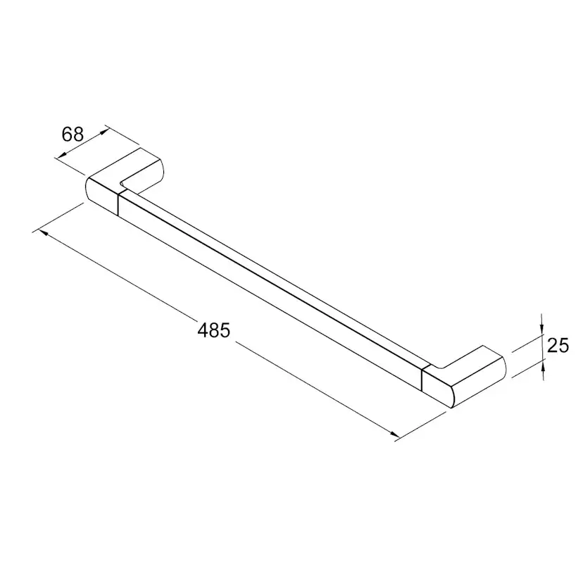 Handdukshängare Gustavsberg Square 485 mm