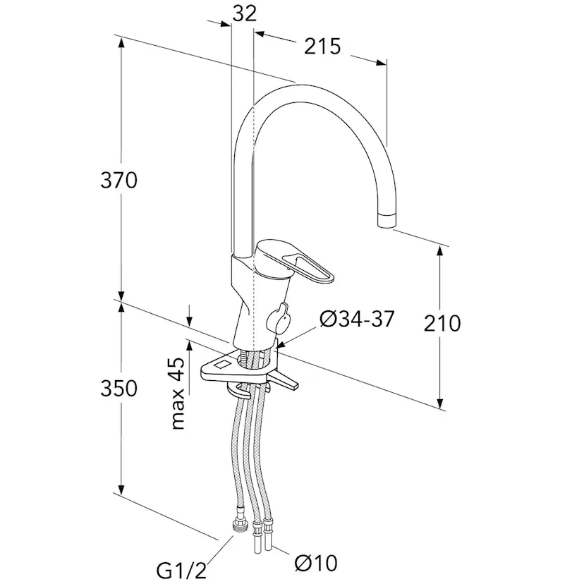 Köksblandare Gustavsberg Nya Nautic