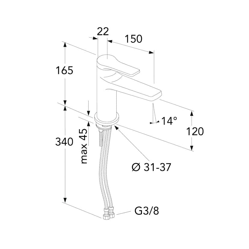 Tvättställsblandare Gustavsberg Epic