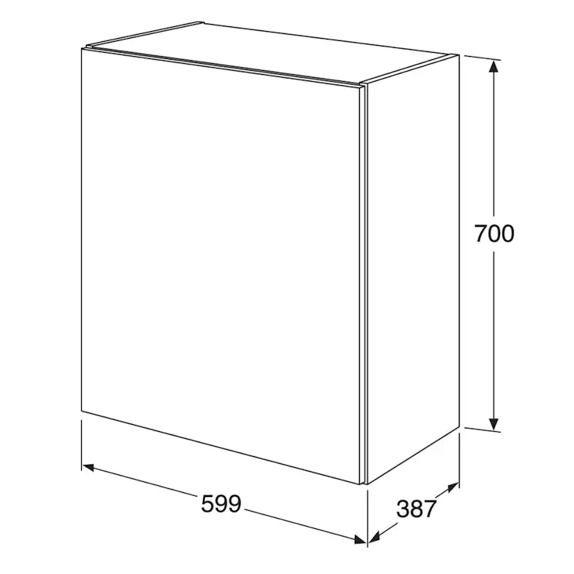 Väggskåp Gustavsberg Artic Pro 60 cm