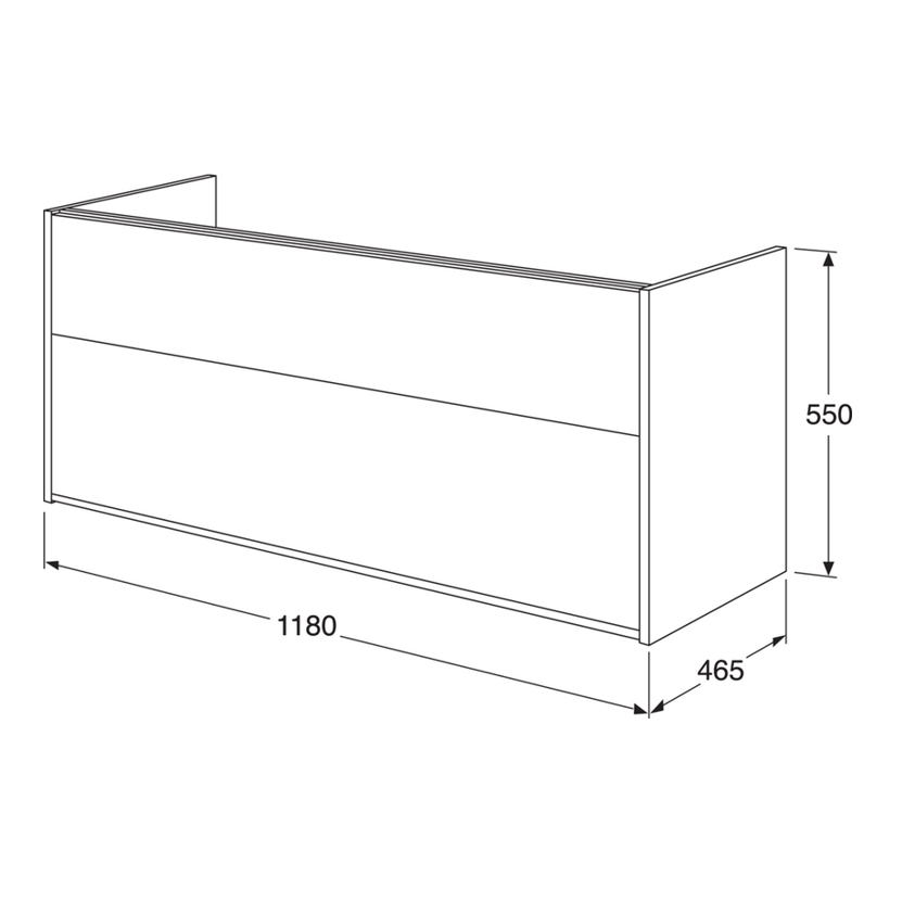 Tvättställsskåp Gustavsberg Artic 120 cm