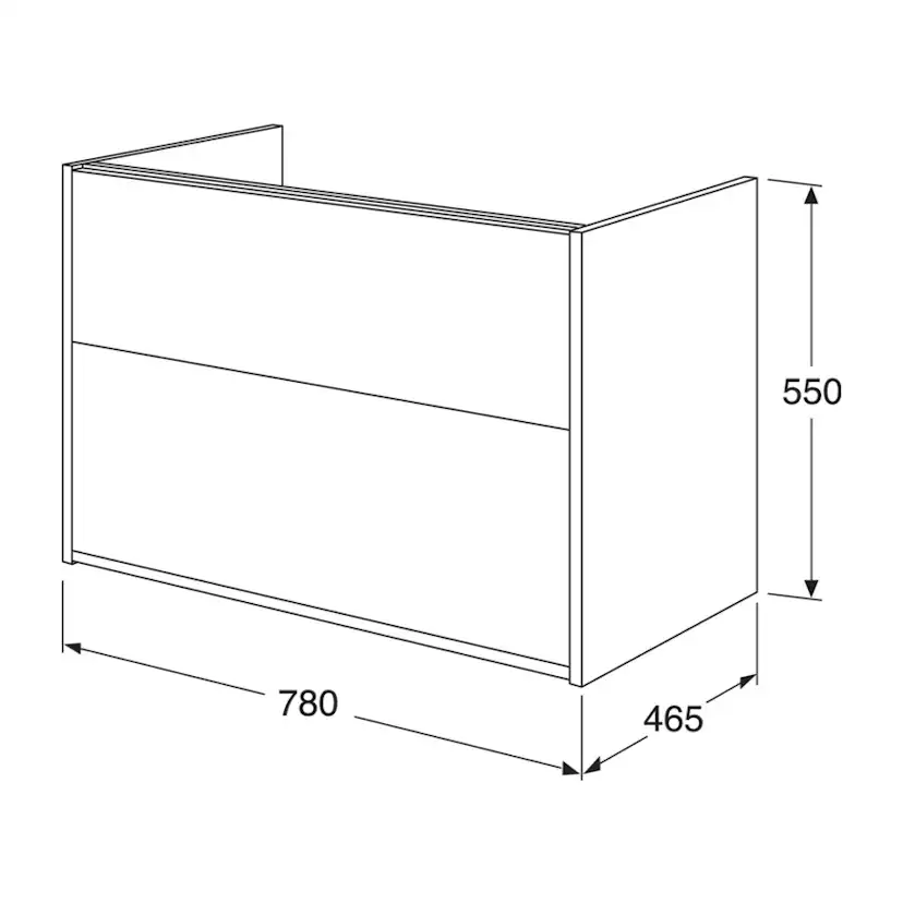 Tvättställsskåp Gustavsberg Artic 80 cm