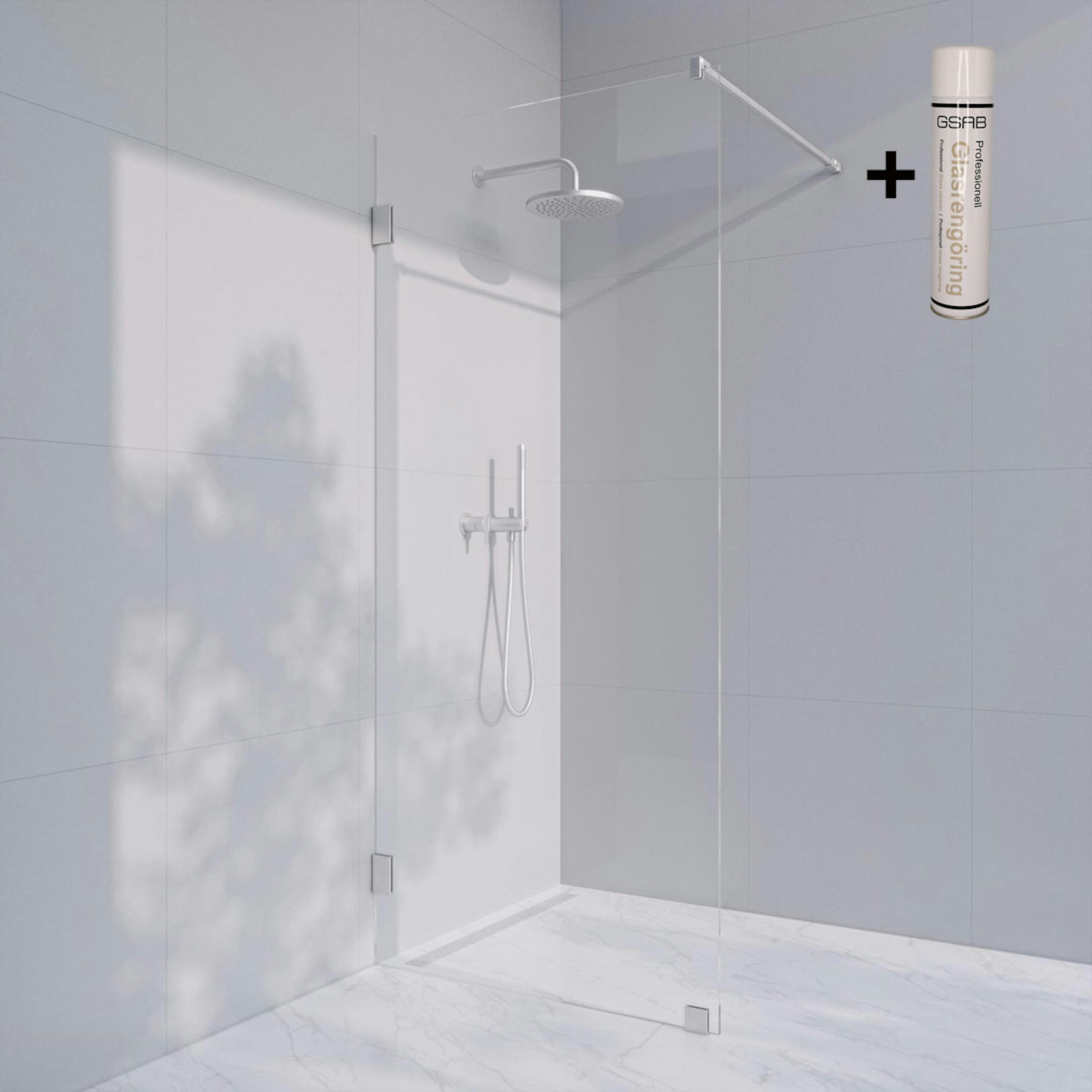Duschvägg Invitrea Flair GH1 med Glasrengöring