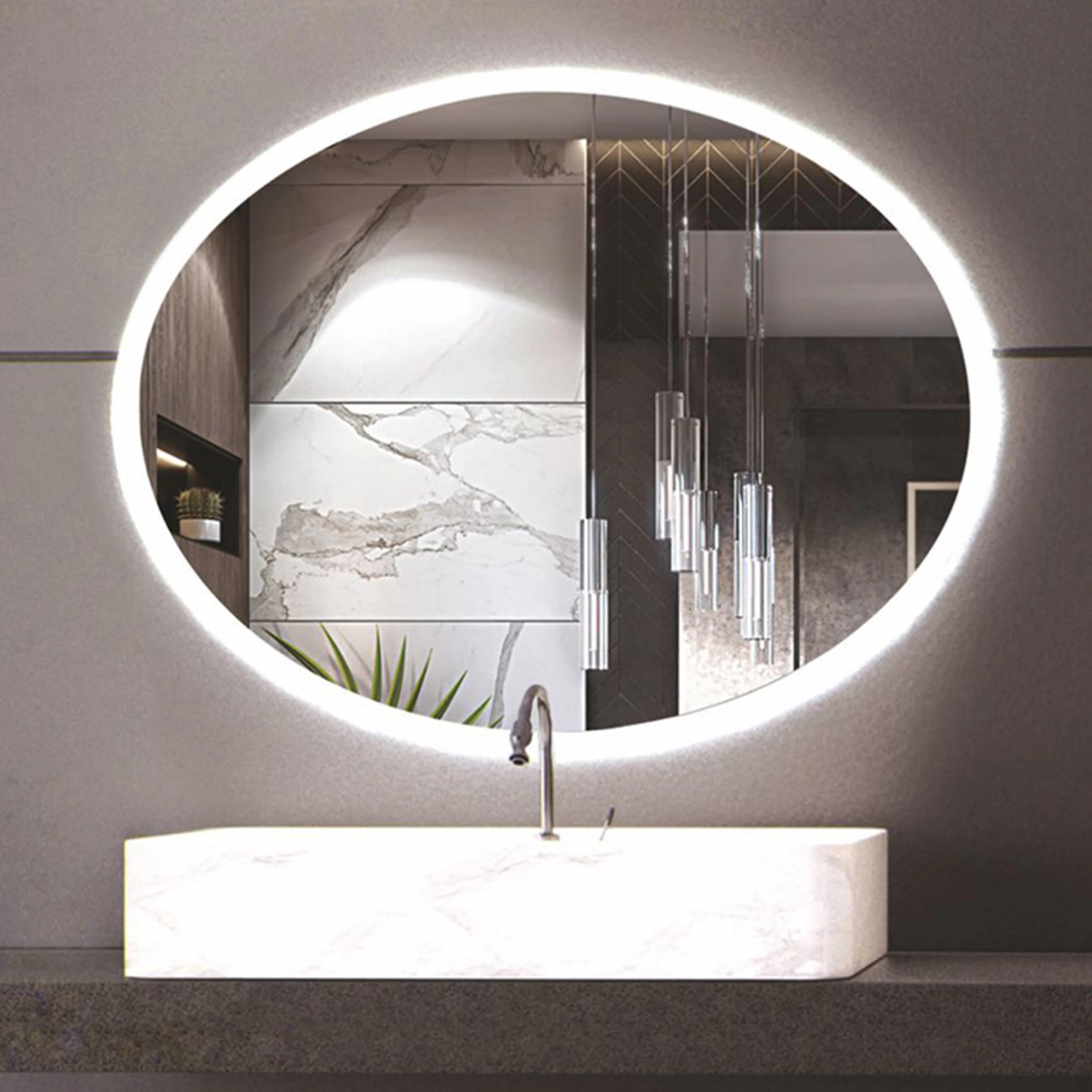 Spegel Vidi Gio med LED-belysning