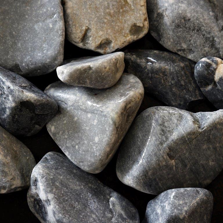 Dekorsten Magrab Krossprodukter Grå Pebbles 30-60 mm, 1000 kg Säck