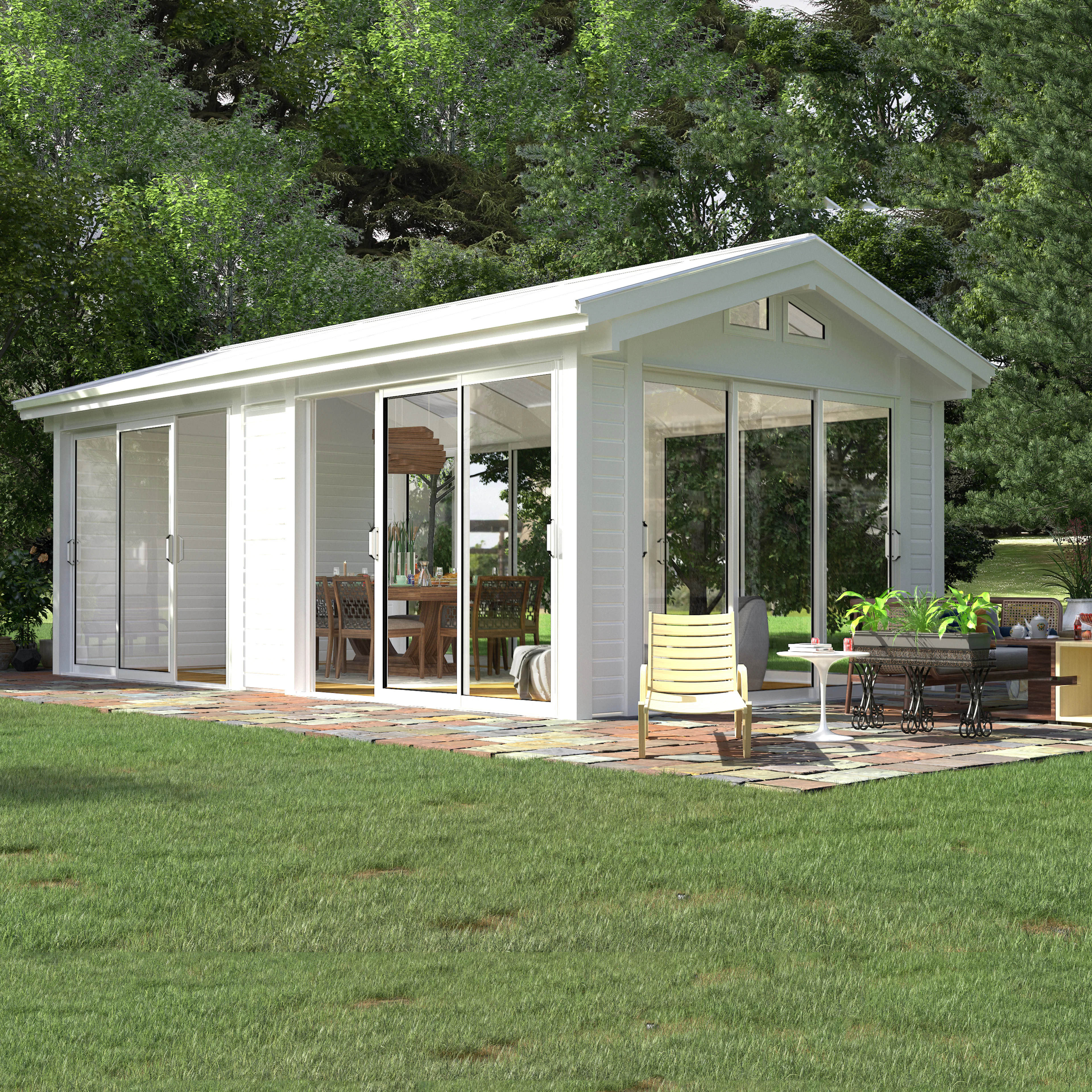 Komplett Fristående Uterum Landskap Glittra Sommar 21,8 kvm